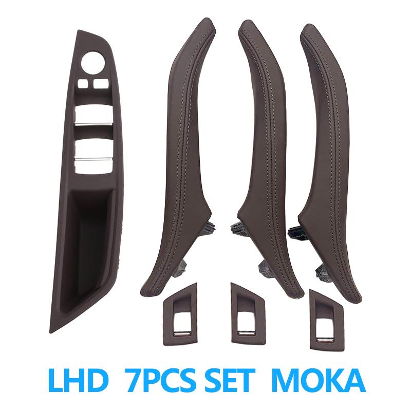 LHD RHD 6 цветов 7 шт. кожаные ручки для межкомнатных дверей замена для BMW 5 серии F10 F11 F18 520 523 525 528 530