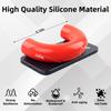 2PCS Tow Hook Covers For Ford F150 2004-2024, Compatible With Toyota Tundra 2017-, Car Accessories For Front Bumper Tow Hook Rubber Sleeve (Red)