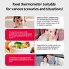 Handheld Food Thermometer Electronic BBQ  Temperature Meter Gauge 304 Stainless Steel Probe Temp Tester for Meat Food BBQ