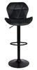 Sevilla adjustable stool, black, Velvet BL