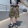 Men's Trendy American Street Retro Hip-Hop Camouflage Loose Wide-Leg Overalls with Large Pockets