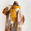 Imitation Cashmere Solid Color Fashion Decorative Warm Scarf Student Middle and Long Shawl Female