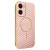 For Motorola Moto G05 4G/E15 4G Phone Case Carbon Fiber Textured Electroplated TPU Back Cover