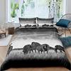 Черный пододеяльник с изображением зебры Комплект постельного белья «Стадо зебр» Современный комплект постельного белья «Прерия дикая природа» Мягкий комплект постельного белья «Природа и животные»