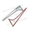 For -2024 Lexus UX 200 250h ABS Rear Window Triangle Cover Trim Chrome 2PCS