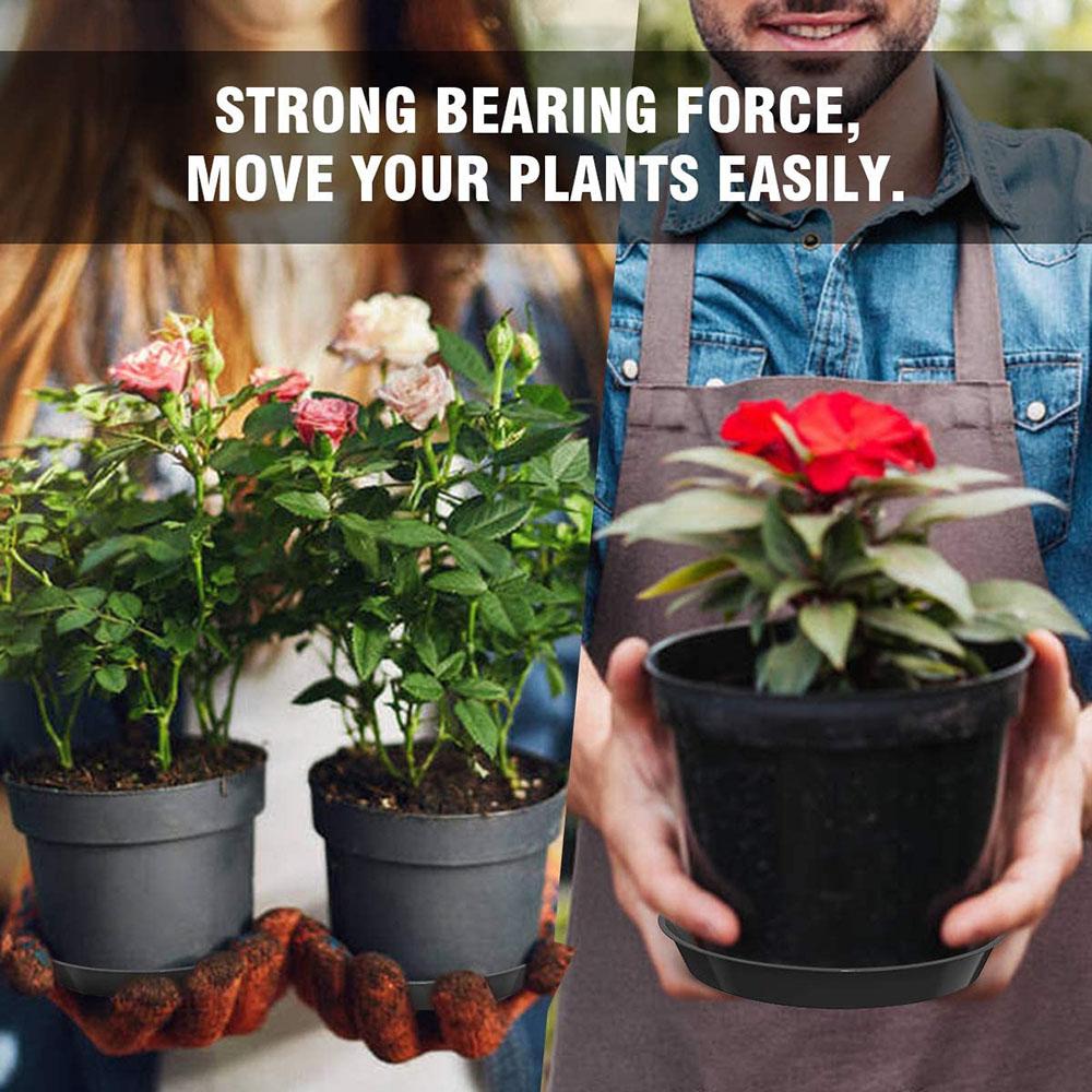 3 шт. пластиковый цветочный горшок прочный внутренний уличный пластиковый поднос поддоны для растений поддоны для сбора капель