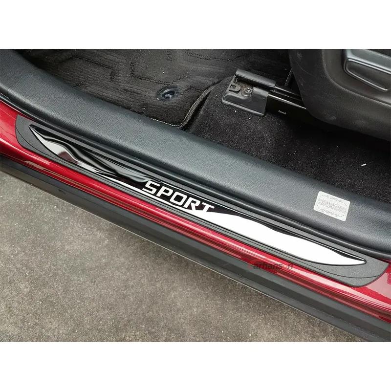 For Nissan Rogue T32 Car Door Sill Scuff Plate Accessories Protector Pedal Threshold Stickers Cover Trim 2024