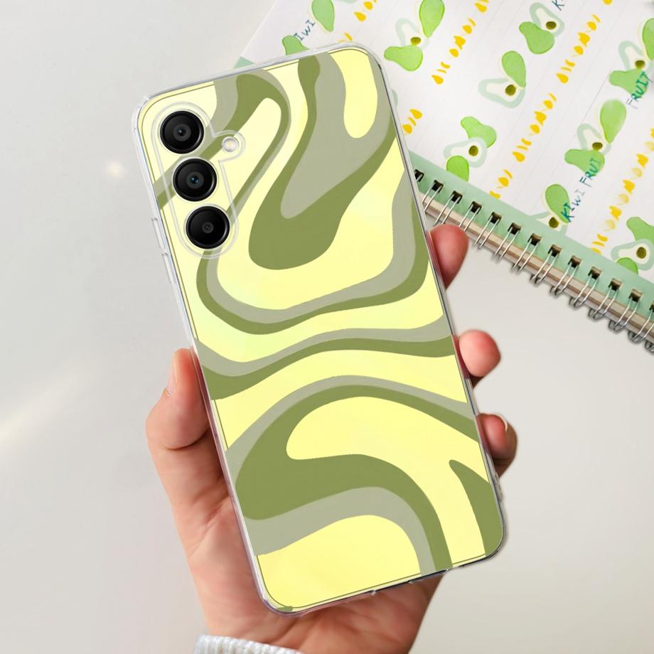 For Samsung A06 A16 Case Coque Transparent Soft Silicone Back Cover For Samsung Galaxy A06 Funda Flower Butterfly Love Heart