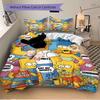 3Pcs Simpsons Pop Culture Mashup Bedding Set Quilt Cover Pillowcase Home Christmas Xmas Halloween Gift 1 Duvet Cover 2 Pillowcase S921825