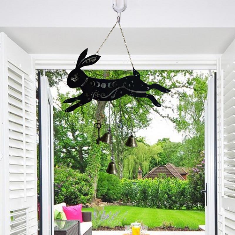 Easter Bunny Wind Chimes Garden Cute Easter Wind Chime With Fox And Rabbit Bunny Wind Chime Outdoor Decor Sturdy Wind