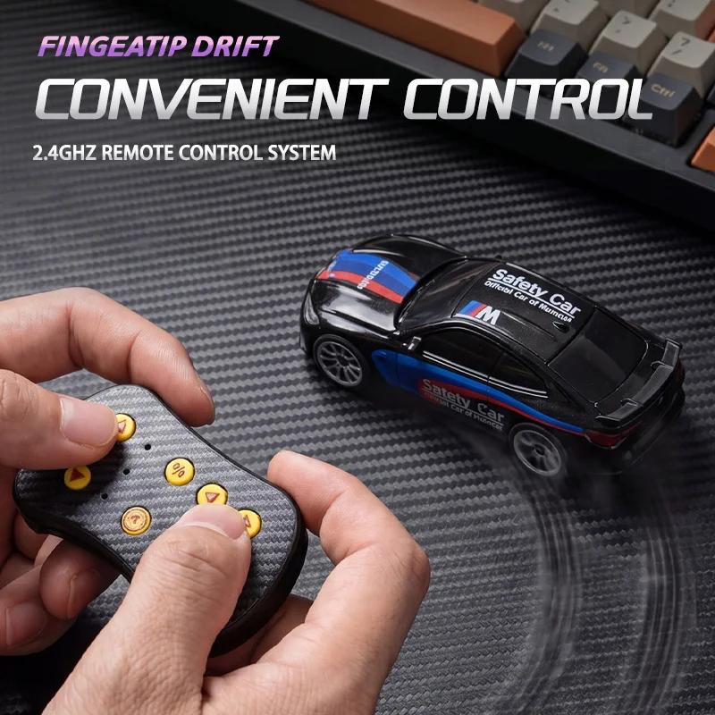 Новость 1:64 Мини-дрифт-машинка на радиоуправлении из сплава, 2WD Скоростной дрифт, 60 минут работы от аккумулятора, Портативная игрушечная машинка в подарочной коробке, Идеальный подарок