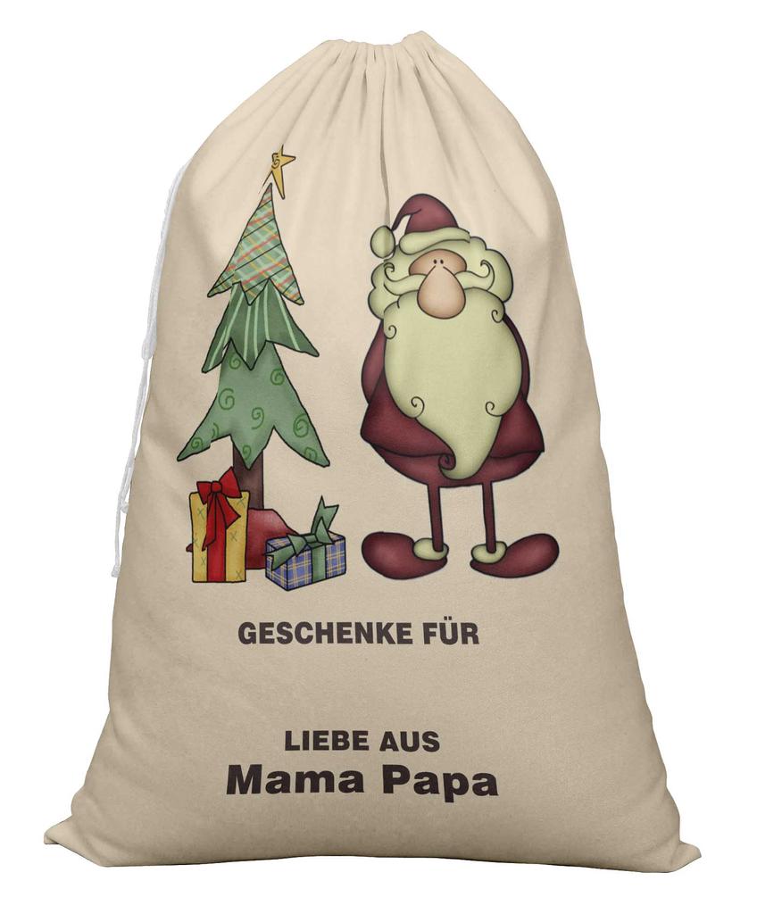 Printtoo Упаковка из 2 шт., сумки для хранения рождественских подарков, большой подарочный мешок Санты с завязкой на рождественской вечеринке 27x20 дюймов