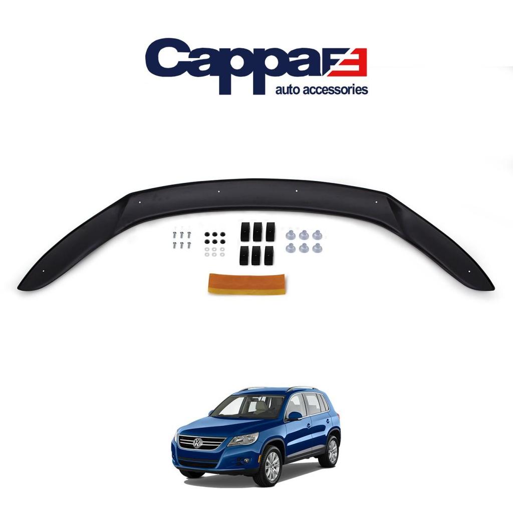 ДЛЯ VW Volkswagen Tiguan Передний спойлер для защиты капота 2008-2011 Передний щиток от насекомых Дефлектор капота Защита глянцево-черная