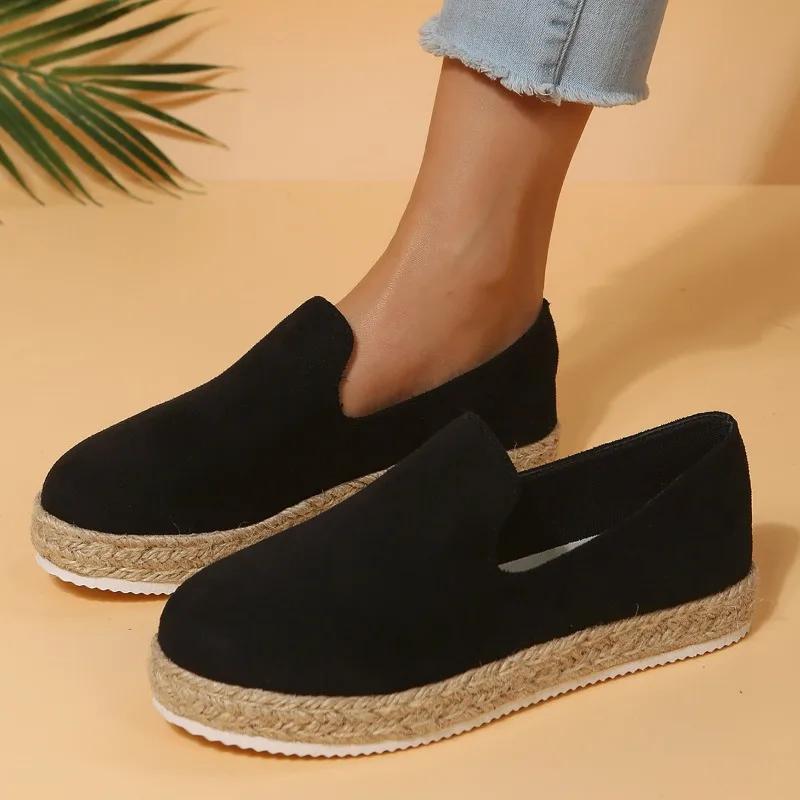 Модная женская обувь 2024 года, высококачественные женские туфли из вулканизированной стали, осенние туфли с круглым носком и леопардовым принтом на платформе, повседневные туфли больших размеров