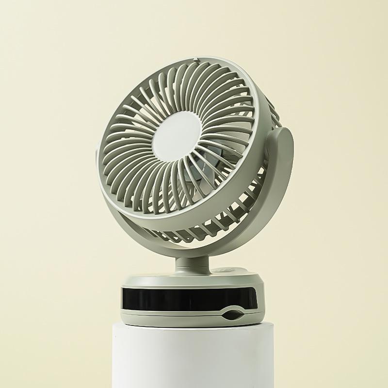 Rechargeable USB Mini Silent Clip Fan for Bedside, Dorm, and Desktop Use.