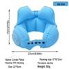 Portable Inflatable U-Shaped Neck Pillow for Travel, Office, Car & Airplane Nap Support