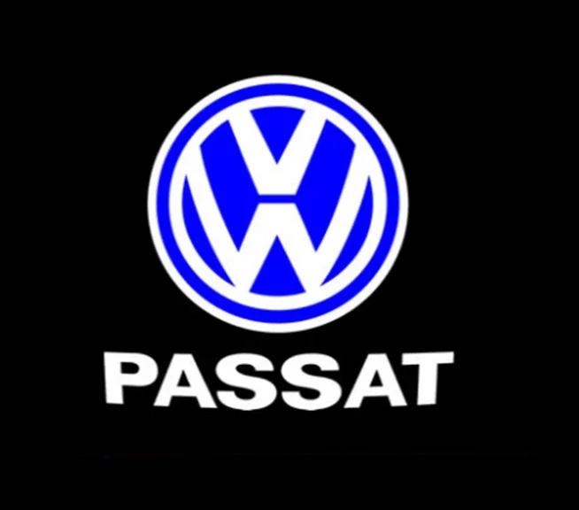 2Pcs LED Car Door 3D Projector Courtesy Lamp Ghost Shadow Light For VW Passat B5 B5.5 2000-2010 Touareg 7L Phaeton Accessories
