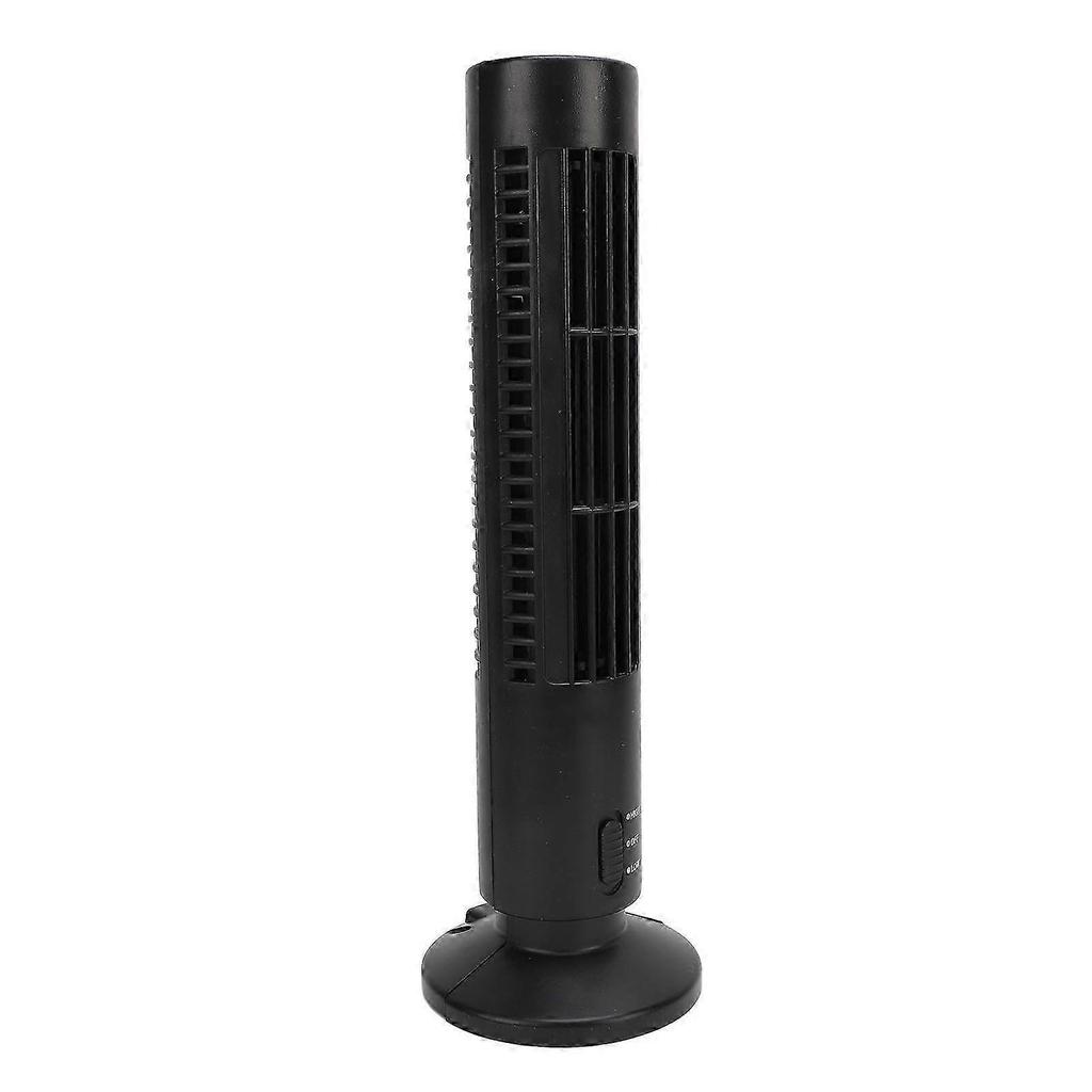 Smart Floor Fan Black Quiet 2 Speeds Powerful Bladeless Tower Fan for Home Bedroom Office Room 25-26 less