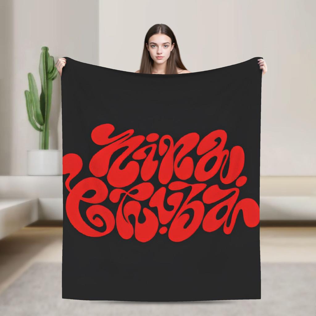 Warm Blanket Travel Office Nina Chuba 2025 Tour  Throw Blanket  Flannel Bedspread For Couch Chair Street Trend Sofa Bed Cover