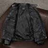 Genuine Leather Jacket Men Real Cowhide Biker Slim Fit Short Coat Spring Autumn Outerwear
