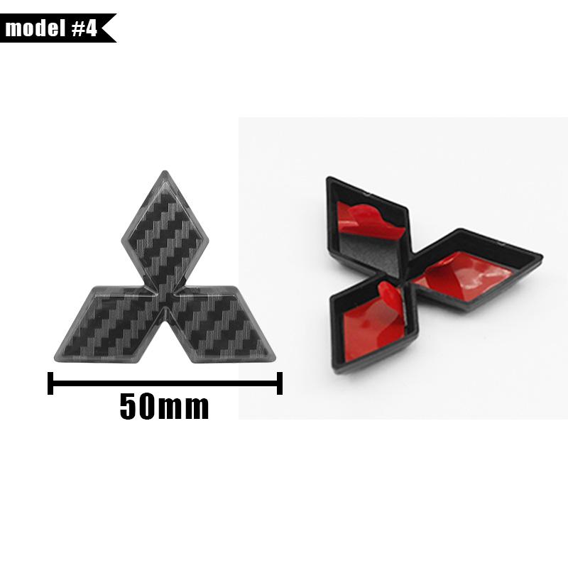 1PCS 46mm For Mitsubishi ASX Ralliart Lancer Cordia Pajero Outlander Eclipse L200 Car Steering Wheel Center Sticker Emblem Badge