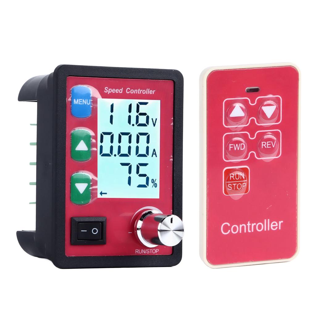 Motor Speed Controller 15A LCD Display Remote Control Motor Driver Speed Regulator with Overload Preservation  6‑55V
