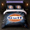 Gulf Print 3Pcs Bedding Set Duvet Cover With Two Pillowcases Soft Bed Linen For Household Bedroom