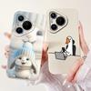 Case For Huawei Pura 70 Cartoon Bumper Soft Liquid Silicone  Back Cover for Huawei pura70 Pro Plus Protection Shockproof Funda