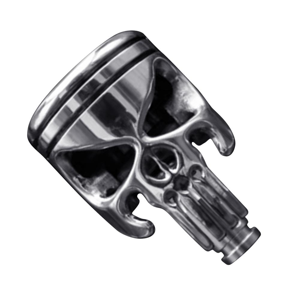 Стильная ручка рычага переключения передач из нержавеющей стали в форме черепа для автомобилей с механической/автоматической коробкой передач