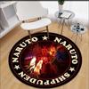 Anime Naruto Print Carpet  Area Rugs Round Carpet for Living Room Floor Mat Flannel Anti-Slip Mat for Children