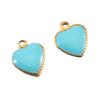 10pcs Stainless Steel Enamel Small Love Heart Charm Necklace Pendant for DIY Women Jewelry Findings Earring Supplies Wholesale