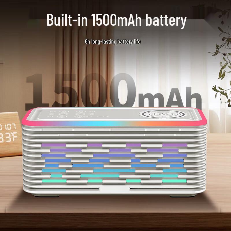 Newmine K9 Bluetooth Speaker with Night Light & Wireless Charger