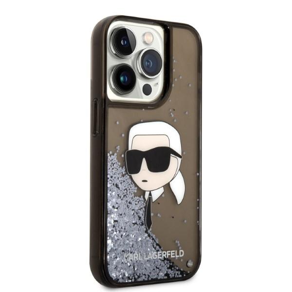 Karl Lagerfeld KLHCP14XLNKHCK iPhone 14 Pro Max 6.7" black/black hardcase Glitter Karl Head