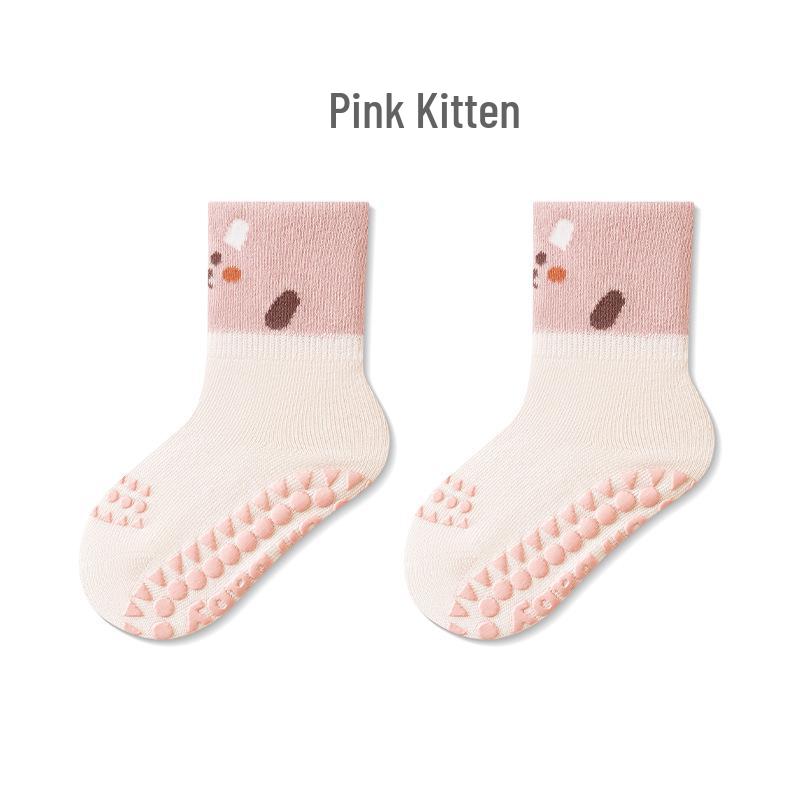 Весенняя коллекция 2025 г.: Детские нескользящие хлопковые носки для новорожденных, мальчиков и девочек