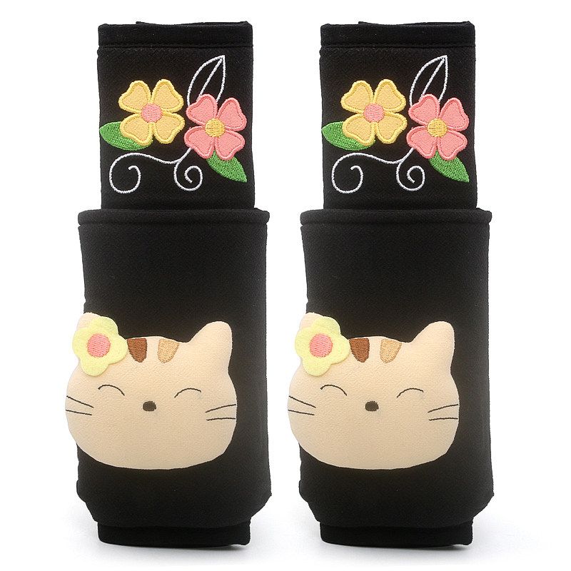Kine Cat Little Cat New Arrival Stereo Car Safety Belt Shoulder Pad Cover Universal Cartoon Refrigerator Door Handle Ornament Female