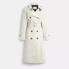 Coach Long Trench Ecru