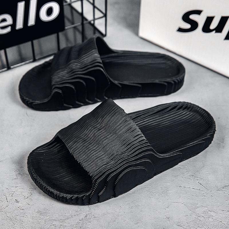 Модные мужские тапочки для дома, пляжные тапочки на платформе, женские нескользящие банные тапочки для отдыха на открытом воздухе, мужская летняя обувь 2024 года, унисекс, домашние тапочки