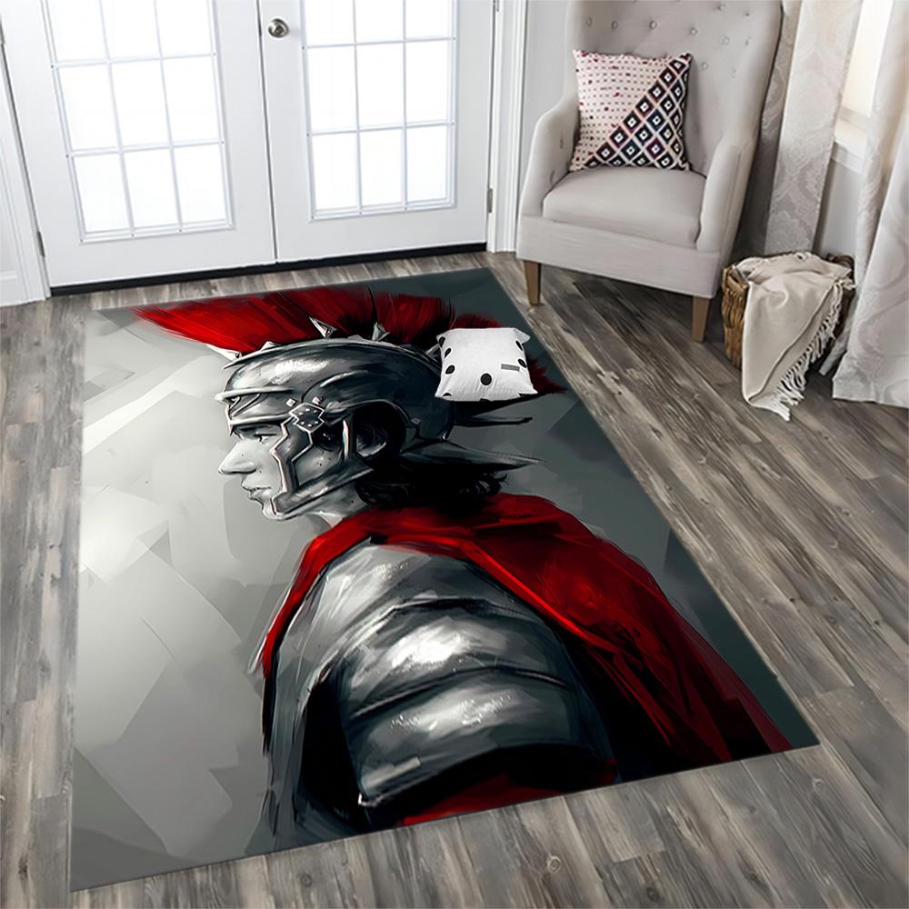 Gladiator Epic Battle rug for living rooms, bedrooms, home décor, and as gifts.