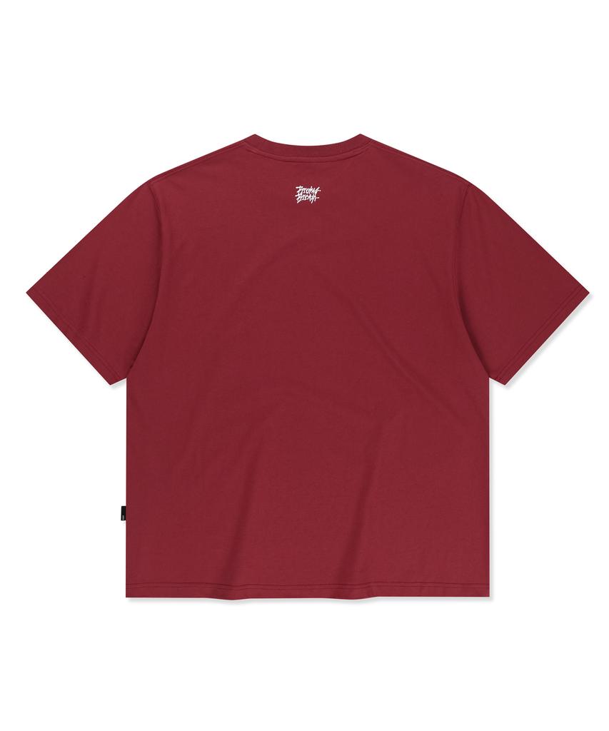 BROWNBREATH Motor Graphic Tee - Burgandy