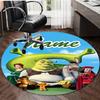 Personalized S-Shrek Round Chair Office Rug - Perfect for Mat, Office Chair & More - Ideal Gift for Birthdays and Holidays