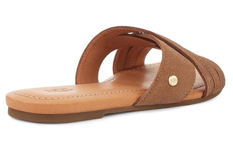 Женские тапочки UGG Слайдеры Женские Каштановые