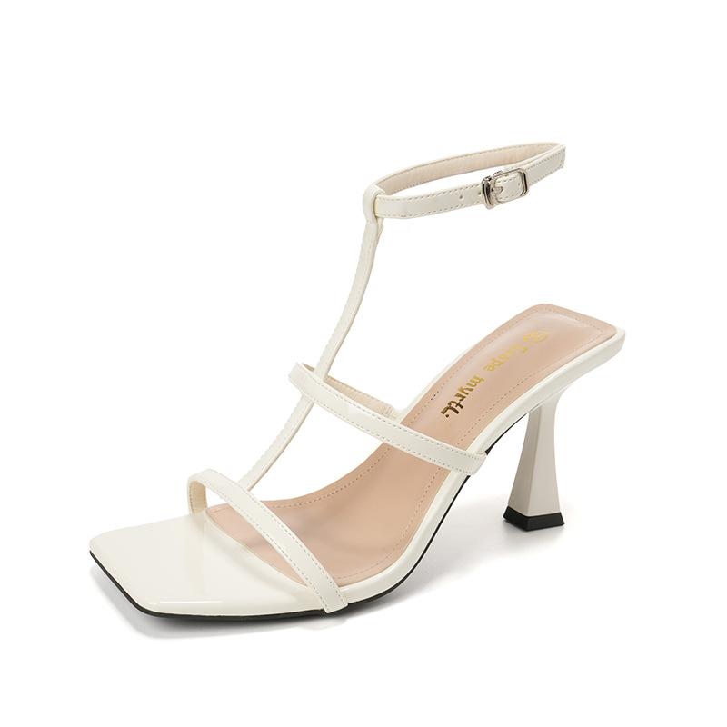 Summer New Open-toed Sandals Women's Nude Temperament Sexy High-heeled Sandals with Sandals Women