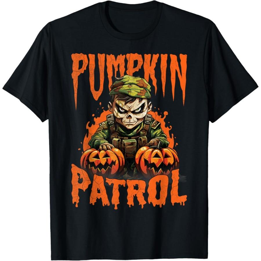 Жуткий Патруль Тыквы Хэллоуин, Страшная Футболка с Костюмом на Хэллоуин(1)