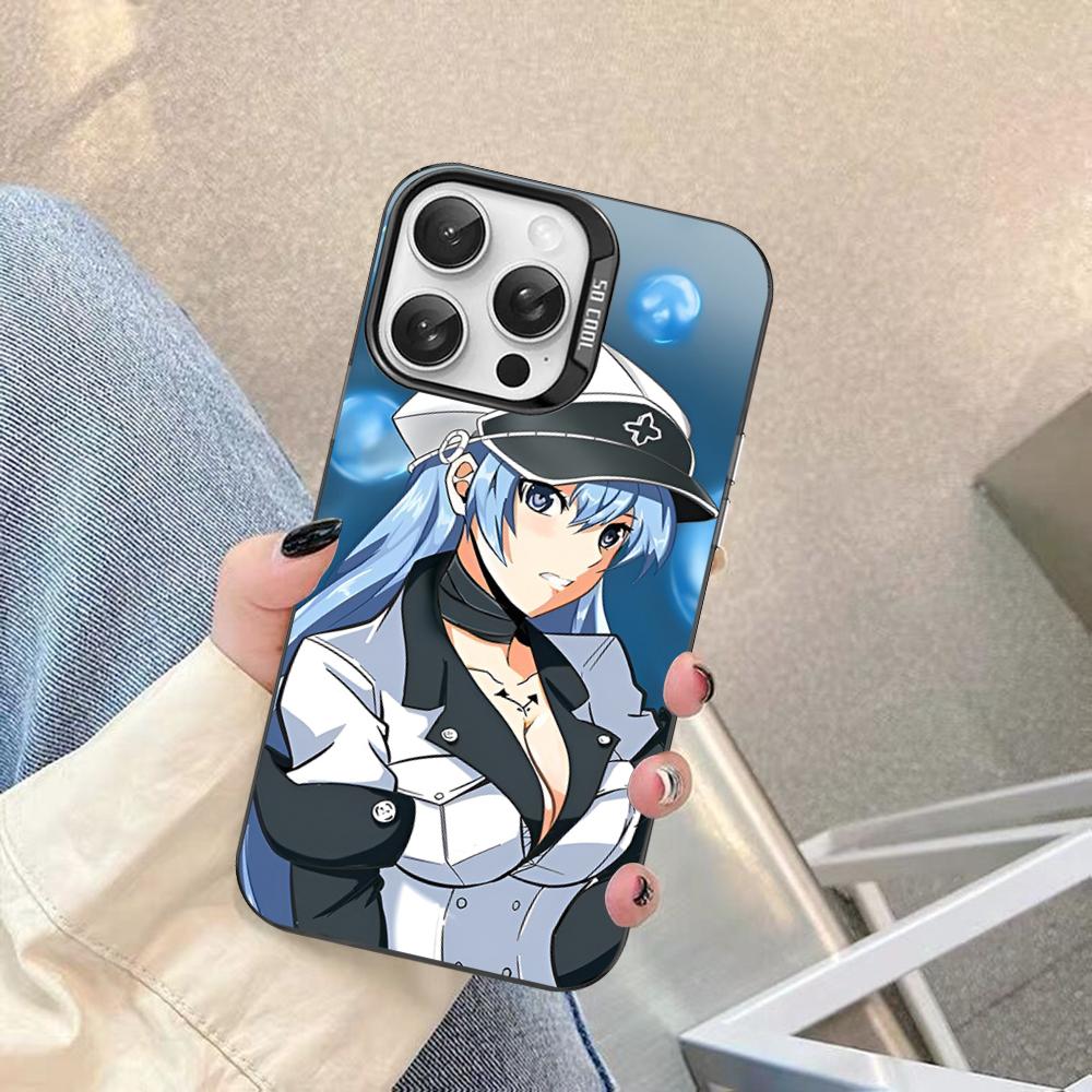 Чехол для телефона Akame Ga Kill Эсдес Для IPhone 16 15 14 13 12 11 Pro Max X XR XSMAX 8 7 Plus Матовый Ударопрочный Задний Чехол