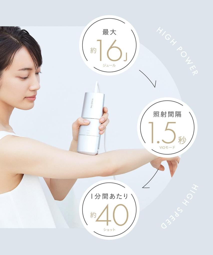 SALONIA Flash Crystal Silk Epi Устройство для удаления волос для мужчин и VIO Световое бьюти-устройство Серебристый Женщины, Совместимое, SAL22205SL,