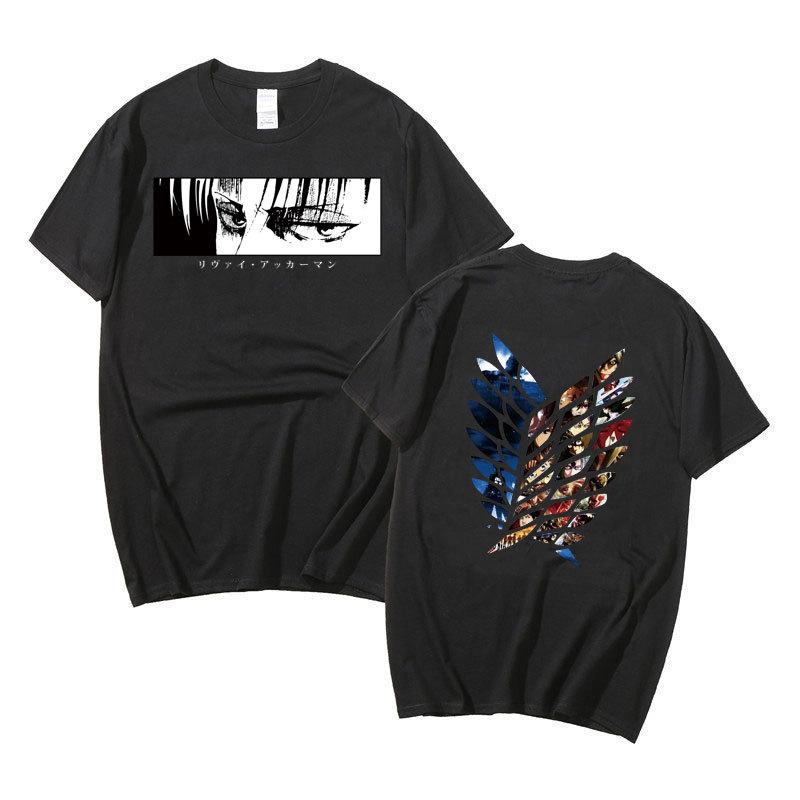 Футболка с японским аниме «Скаутинг Легиона», одежда Shingeki No Kyojin, футболка «Атака на Титанов», гигантская футболка с короткими рукавами, женская футболка унисекс