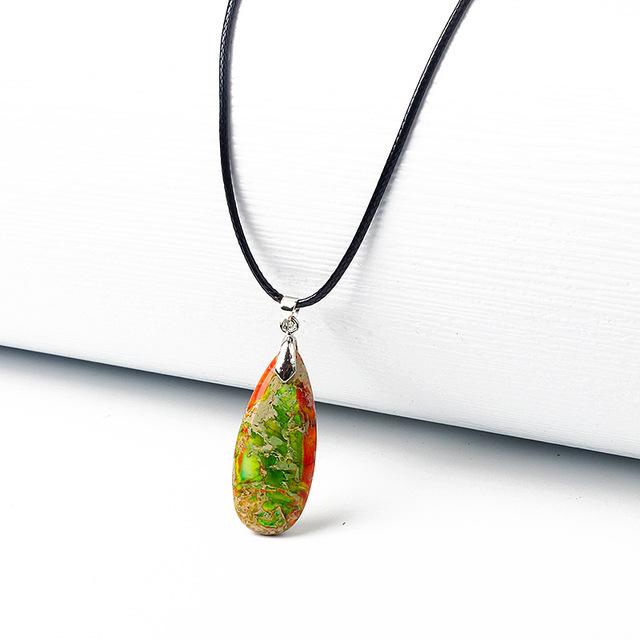 BLINGBAY женское ожерелье с подвеской из натуральной кожи, многоцветный кулон из воловьей кожи, ожерелье из веревки для девочек, вечерние, день рождения, рождественские украшения, подарок