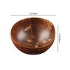 Натуральная кокосовая чаша Украшение Суп Фруктовый салат Лапша Рисовая чаша Деревянная фруктовая чаша Натуральная кокосовая чаша Деревянная фруктовая чаша