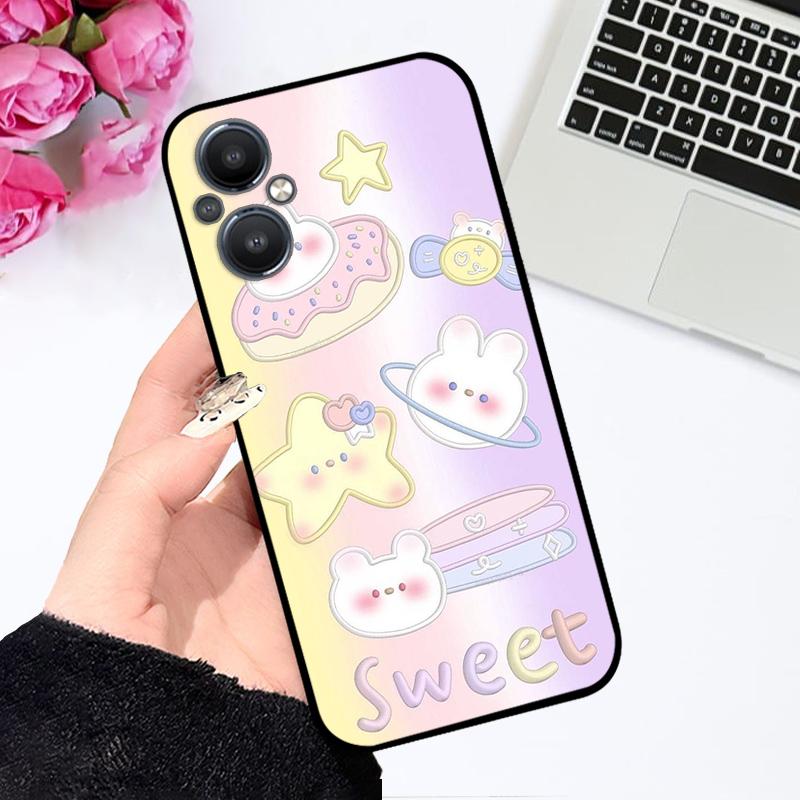Для Oppo Reno8 Lite Мягкий чехол Reno 8 Z Силиконовый ТПУ Чехол для телефона ДЛЯ OPPO Reno8 4G 5G 8 Pro Plus Новая Мода Расписной Fundas Capa