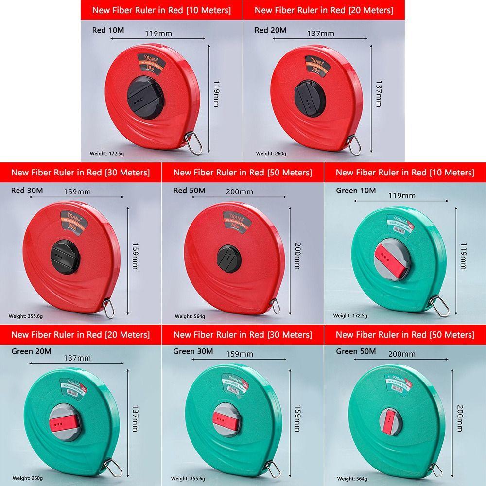 Wear Resistant Measuring Tape 10m 20m 30m 50m Site Measure Tape Daily Measurement